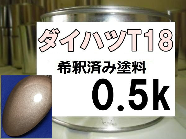 ダイハツT18　塗料　ライトアンバーマイカM　タント　希釈済