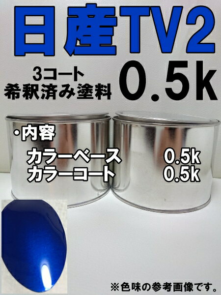 楽天KH企画日産TV2　3コート　塗料　ベイサイドブルー2CM　スカイライン