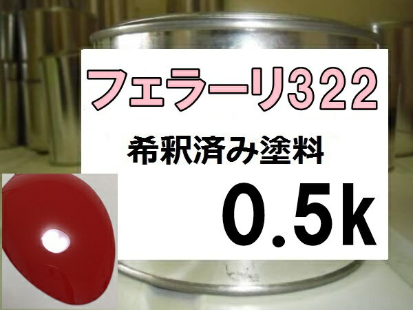 フェラーリ322　塗料　ロッソコルサ　希釈済