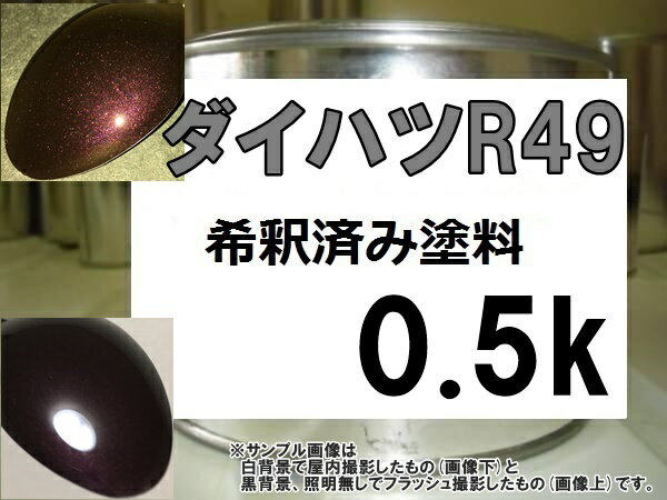 ダイハツR49　塗料　ミスティックレッドクリスタルM　ムーヴ　アルト　希釈済