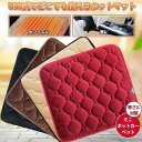 ホットマット 一人用 洗える ミニ ホットカーペット 電気 ヒーター ペット 足元 USB 椅子 座布団 キャンプ 車内 アウトドア オフィス(4)