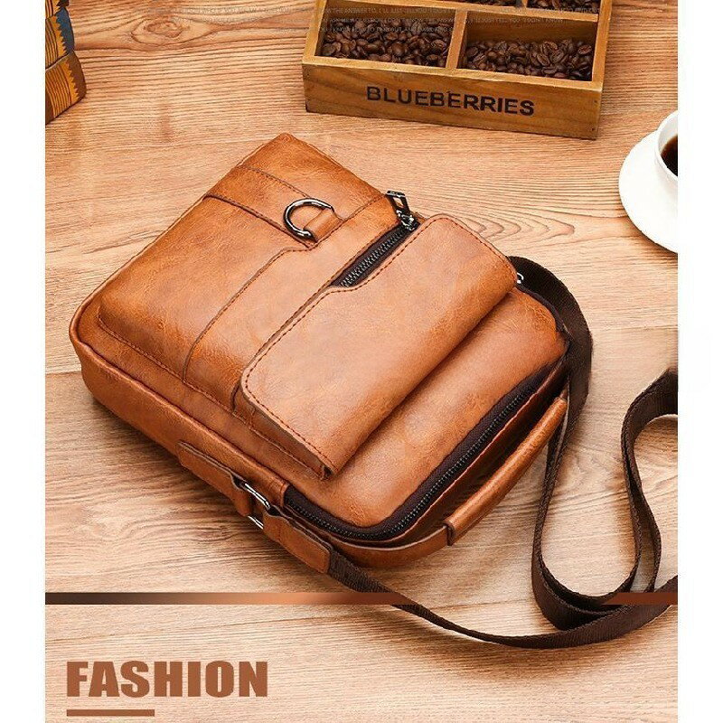 ショルダーバッグ メンズバッグ 本革　レトロ風 ワンショルダー 斜め掛け 軽量 男女兼用 自転車バッグ ..