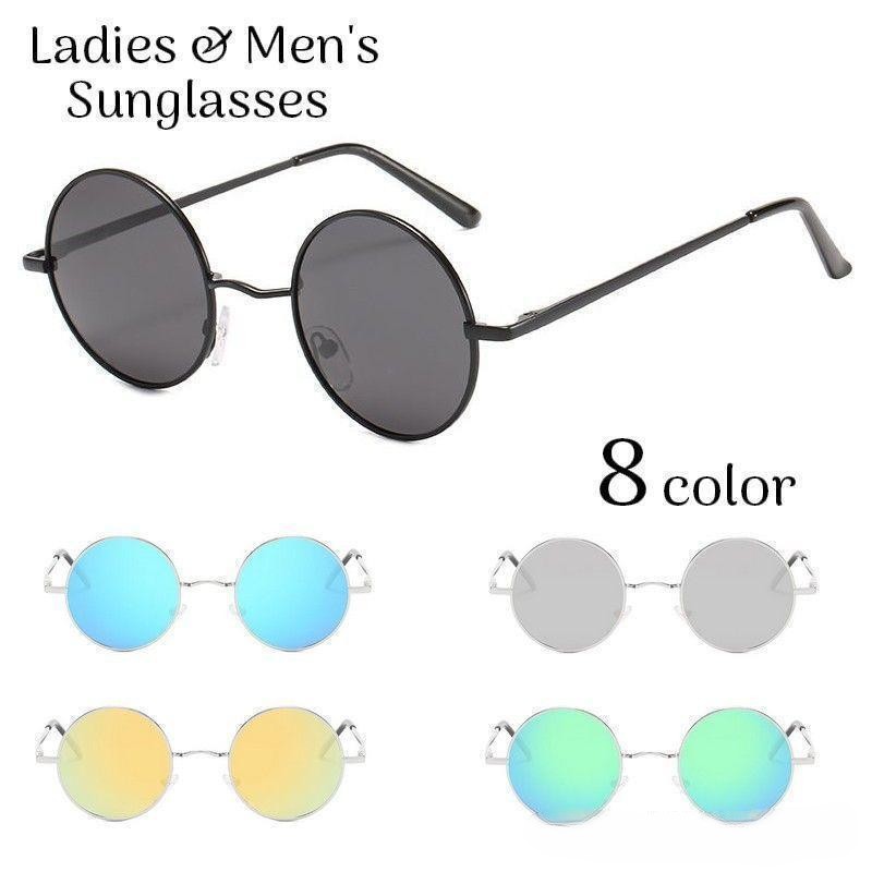 サングラス 伊達メガネ 丸メガネ レディース メンズ 偏光レンズ 眼鏡 ラウンド型 度なし カラーレンズ 色付き 日差し対策 日除け 紫外線対策 おし