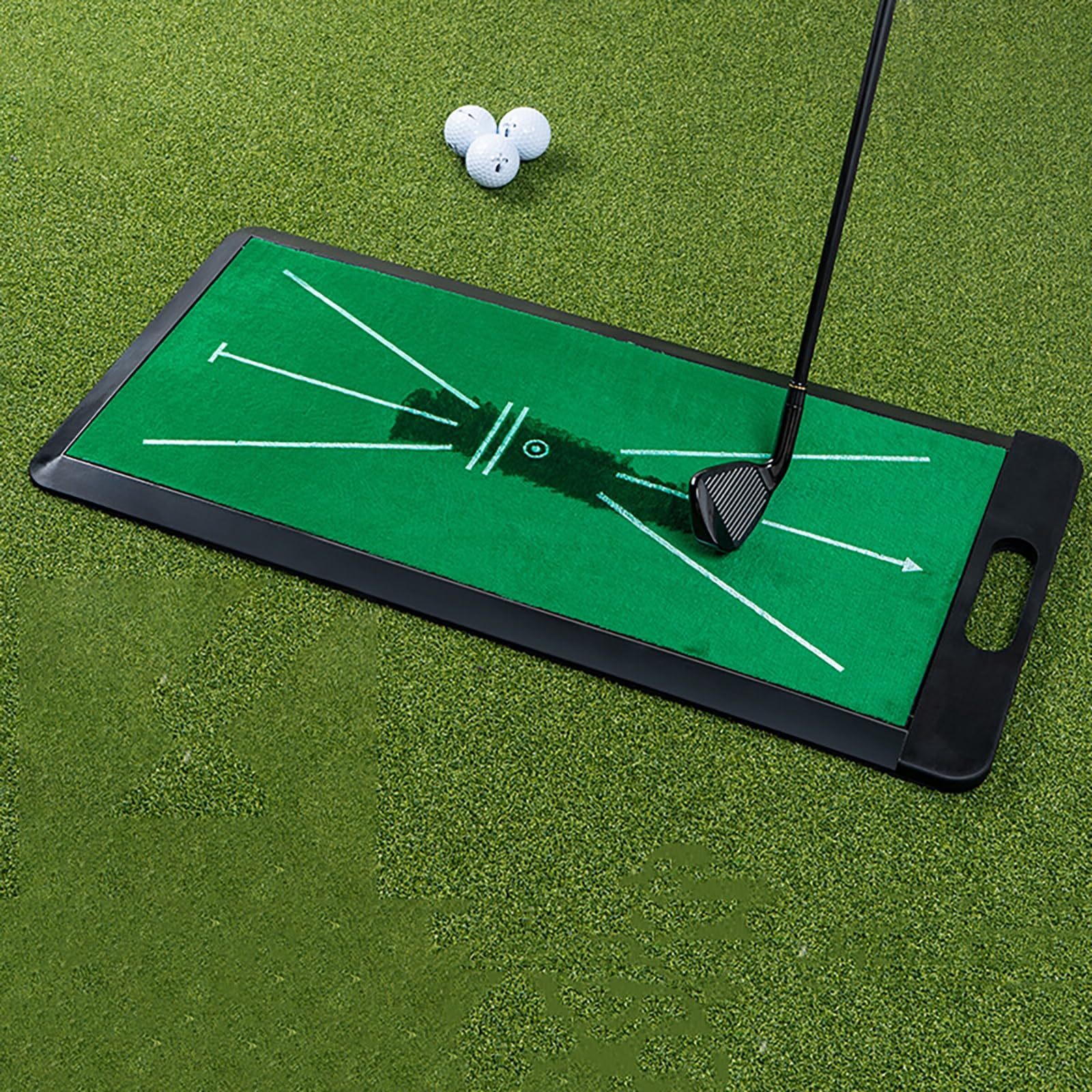ゴルフマット 跡がつく ゴルフ練習マット パター 自宅練習 ゴルフ用品 ベルベットの屋内厚手打撃練習用..