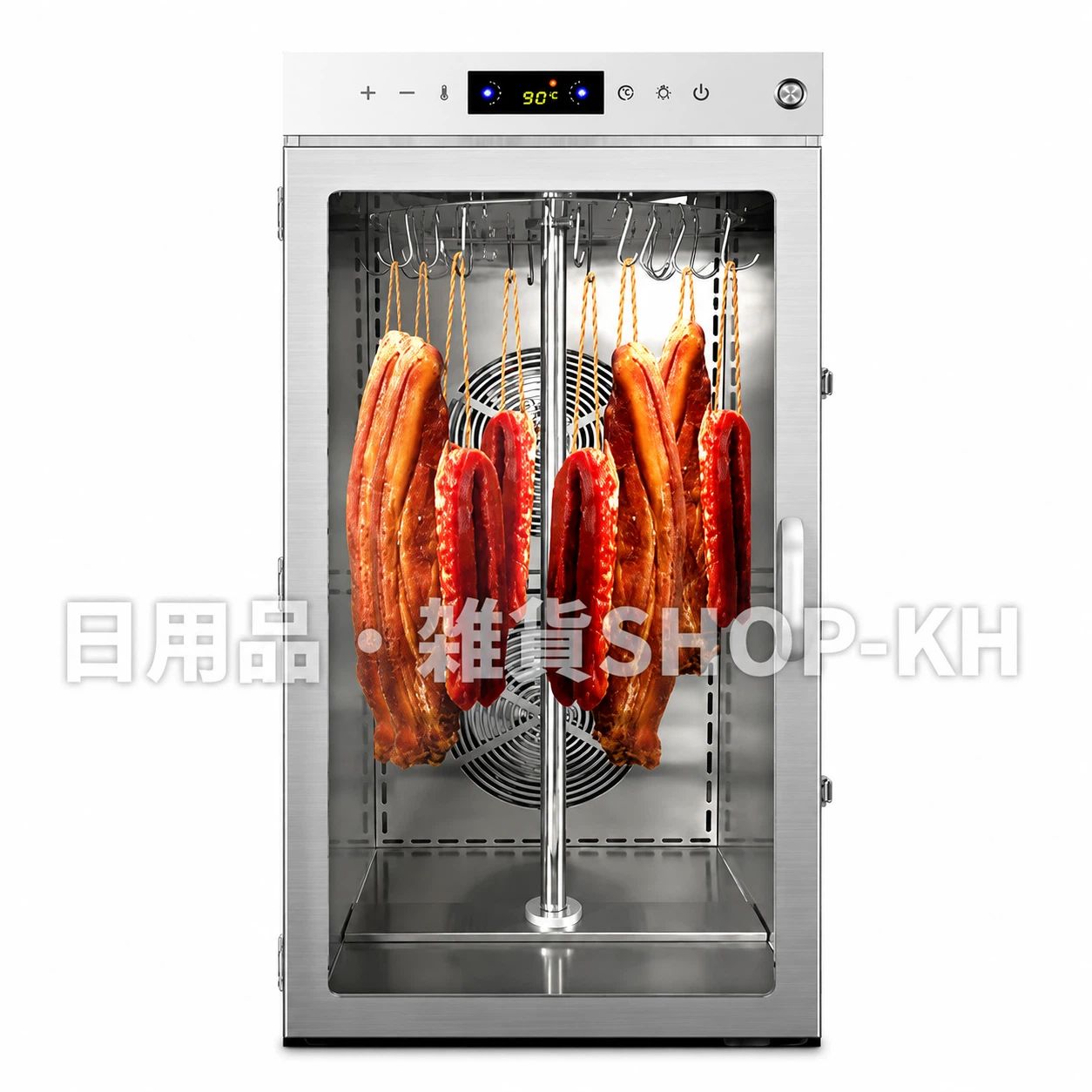 食品乾燥機、業務用ソーセージ乾燥機、燻製肉/ソーセージ/鶏肉/魚に適しており、ス...