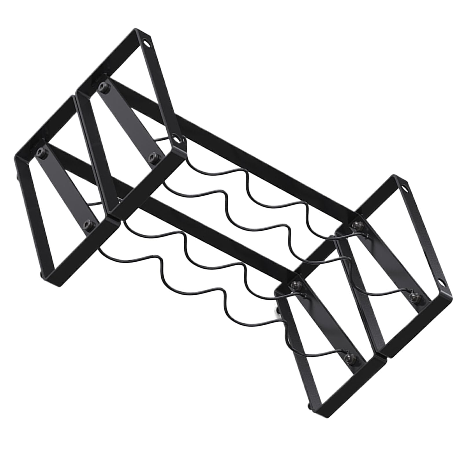 波状棚ワインラック耐久性のある構造簡単にアクセスできるワインラック自立型フロアワインホルダーカウンタートップワインラック