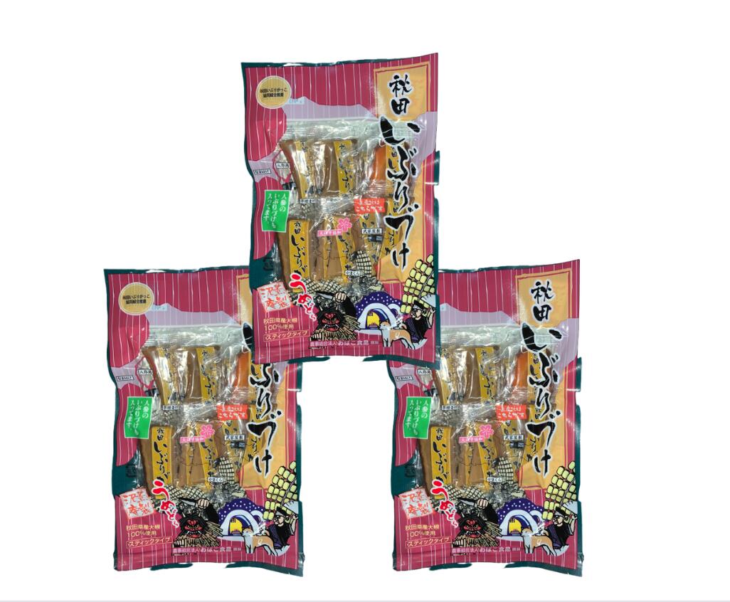 おばこ食品 秋田 いぶりがっこ 桜おばこ漬 スティック 80g 3袋