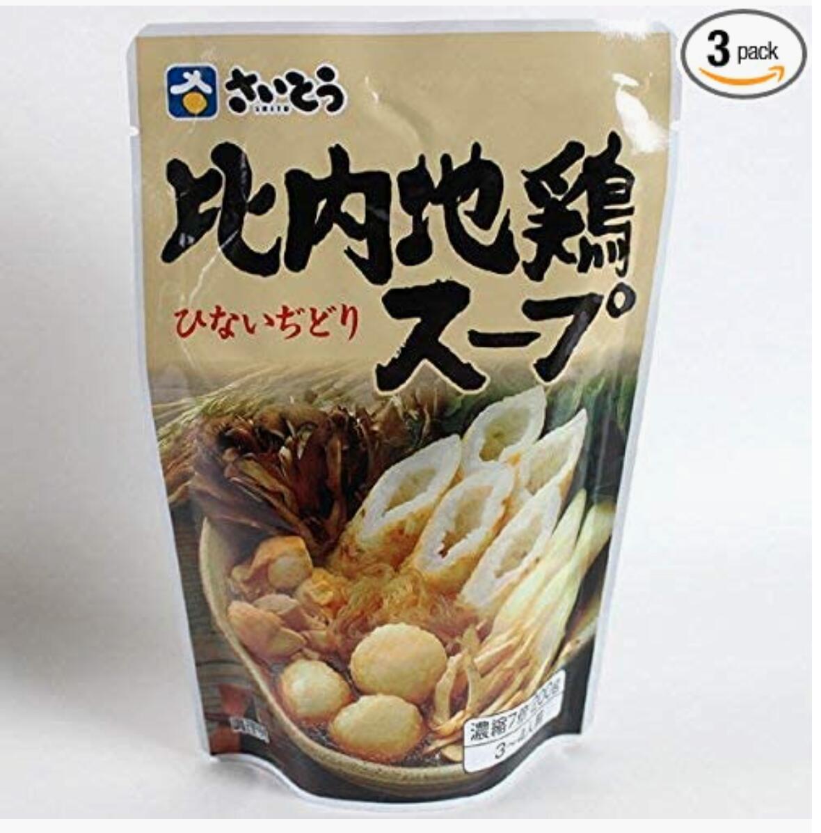 秋田県さいとうの比内地鶏スープ。きりたんぽ、ラーメン、うどん、煮物などに。 内容量：200g 原材料 ：しょうゆ、チキンエキス、チキン油、かつおぶし、食塩、 砂糖、こんぶ、魚介エキス、まいたけ、ごぼう、調味料 保存方法 ：直射日光を避け常温で保存してください。内容量：200g 原材料 ：しょうゆ、チキンエキス、チキン油、かつおぶし、食塩、 砂糖、こんぶ、魚介エキス、まいたけ、ごぼう、調味料 保存方法 ：直射日光を避け常温で保存してください。