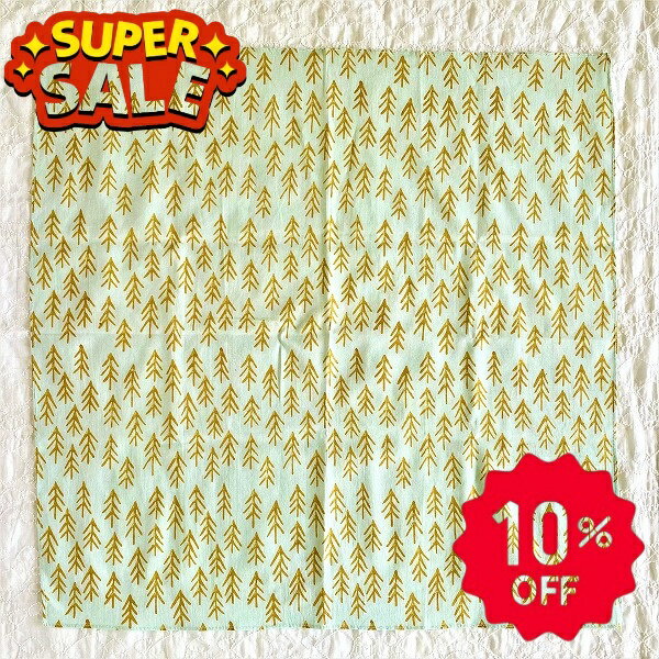 『楽天スーパーSALE10％OFF』バンダナ 大判 おしゃれ 北欧 お弁当 包み カントリー アジアン ドット 柄..