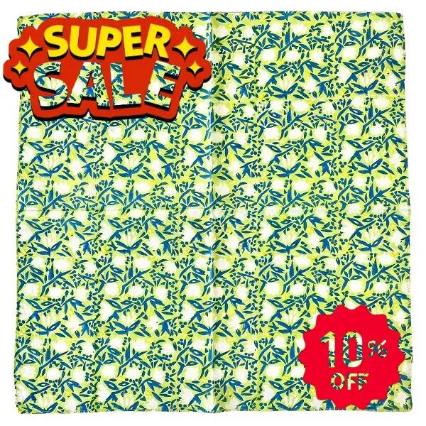 『楽天スーパーSALE10％OFF』バンダナ 大判 サイズ 生地 柄 かわいい北欧 ポップ刺繍 ちょうちょ 花柄 ..