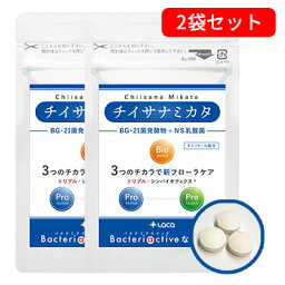 チイサナミカタ 30粒 2袋セット BG・21菌発酵物＋NS乳酸菌【ネコポス発送】