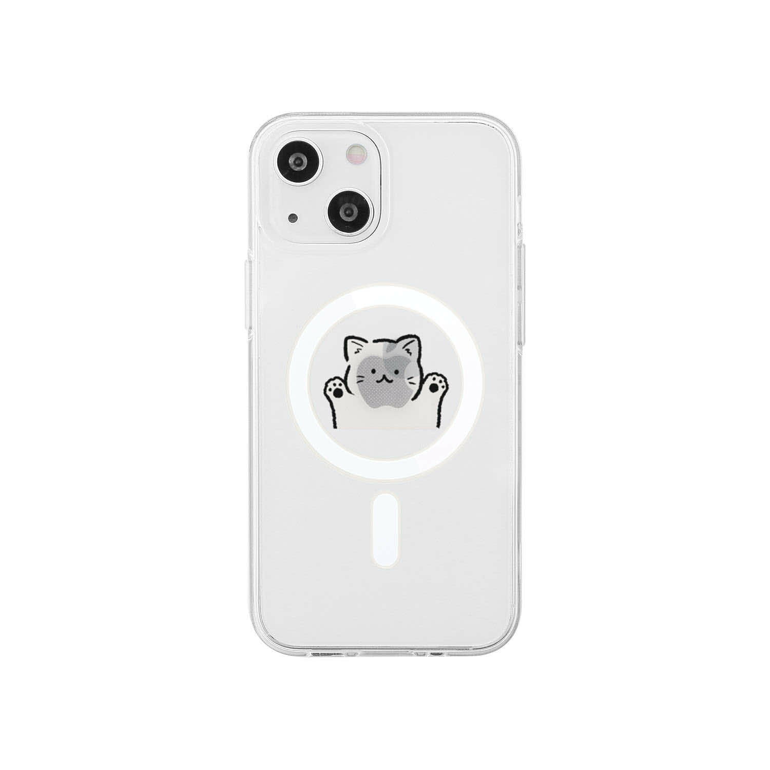 Rakuten - 【スーパーSALE 最大P44倍】AKAN MagSafe対応クリアケース for iPhone 14 ネコちゃん