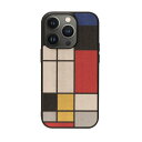 Man&Wood 天然木ケース for iPhone 14 Pro Max Mondrian Wood