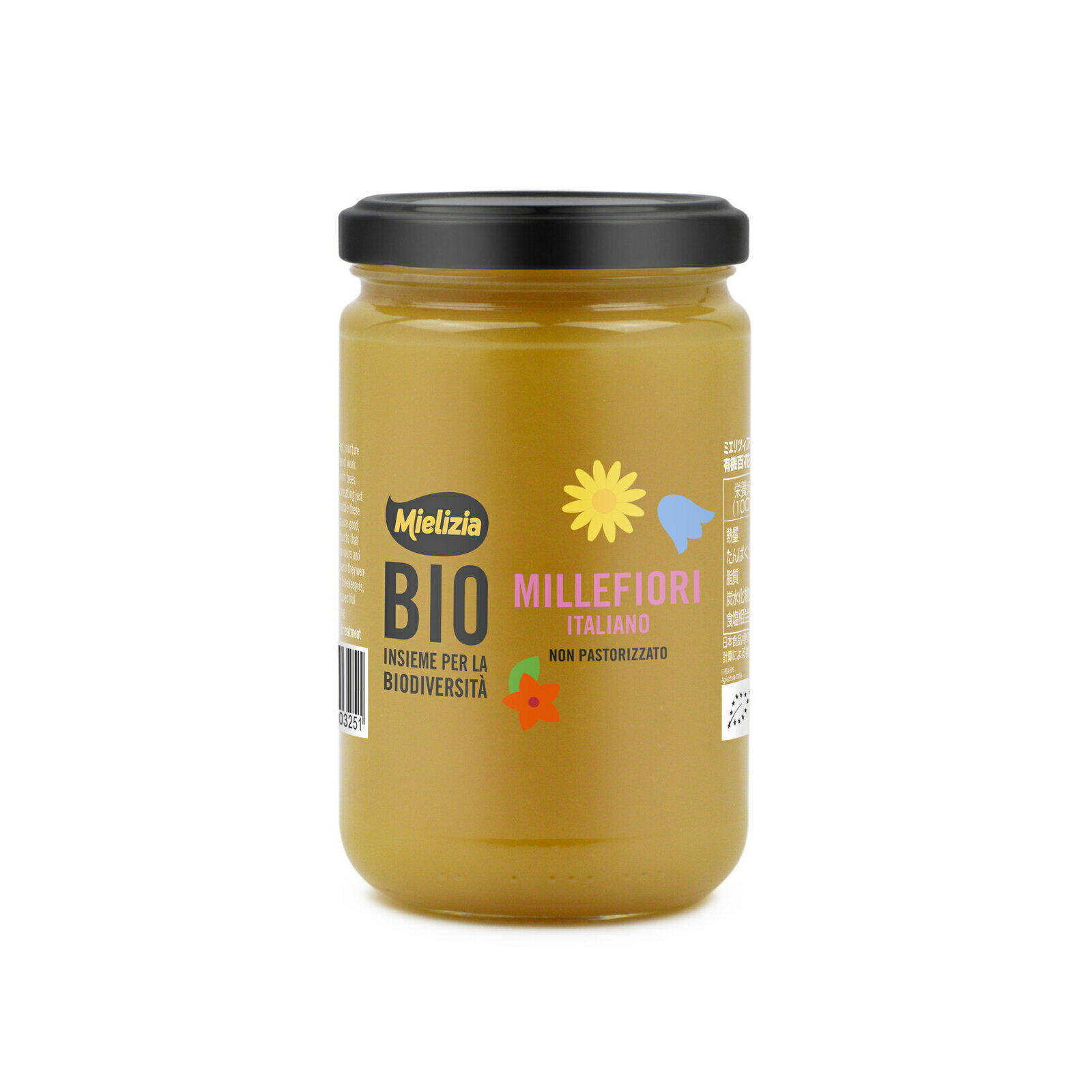 天然蜂蜜 有機百花 有機ハチミツ 400g ミエリツィア イタリア産 オーガニック 非加熱 蜂蜜