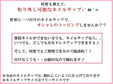 チェーンのネイルチップ★ジェル仕上げ★付け爪・つけ爪★シルバー★ハード系★フリーサイズ★ネイルチップ★K