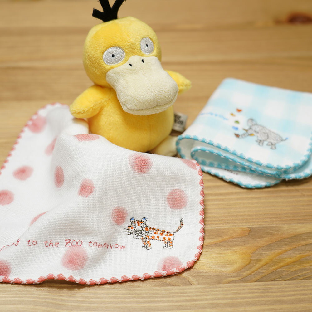 レコルト ミニハンカチ コンテックス ガーゼハンカチ キッズハンカチ ベビー用 名前タグ付 ワンポイント刺繍 子供用 綿100% 国産 今治産 柔らかい ギフト