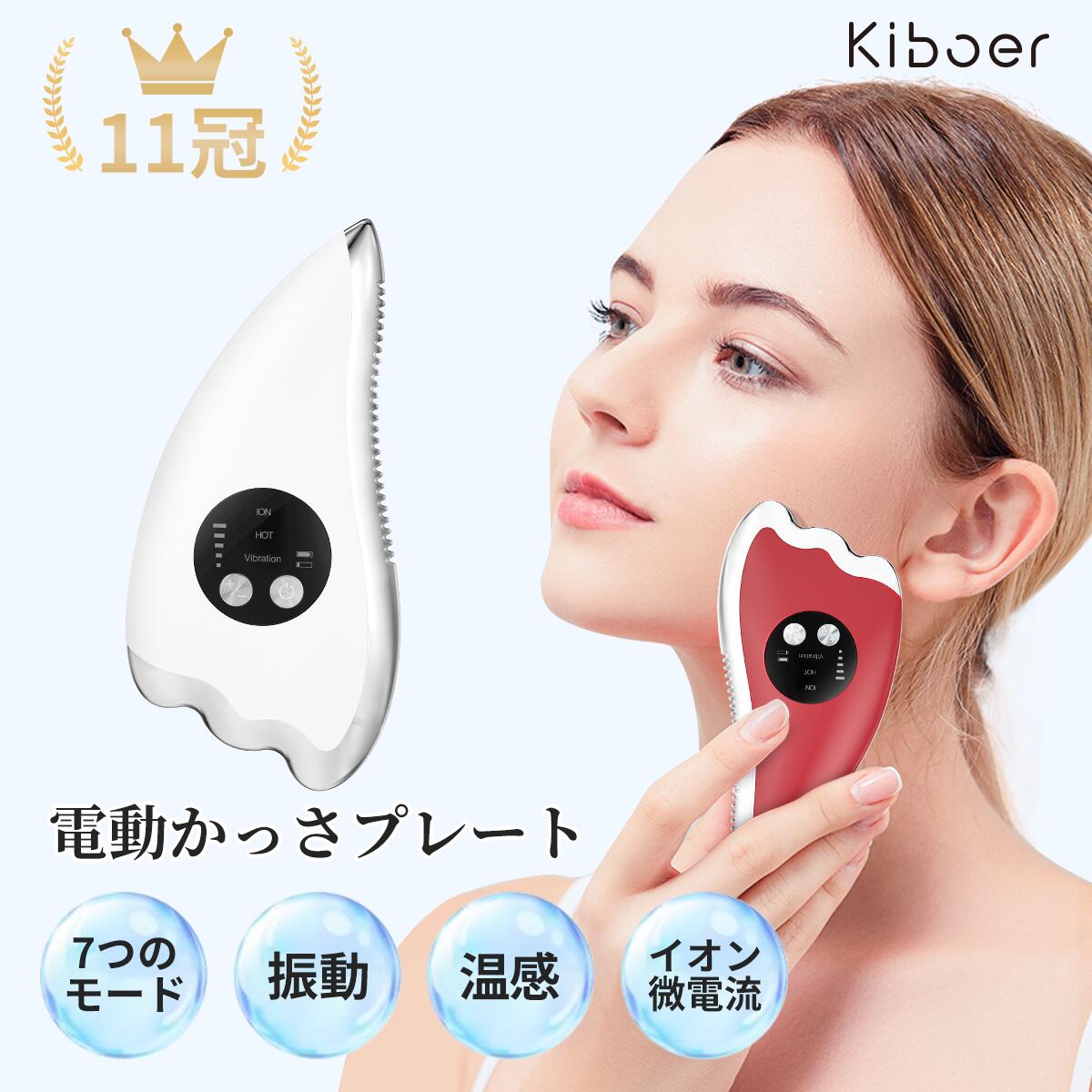 【P10倍+10%OFFクーポン】電動かっさプレート かっさ 電動カッサ 美顔器 かっさプレート 振動 温感 イオン微電流 温…
