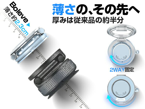 ＼✨SS赤字覚悟★先着順クーポンで2,499円→1,499円～♪／スマホホルダー 車 2.3CM超薄型MagSafe 車載ホルダー 360°調整可能 N55磁石 カー用品 2WAYロック構造/長いネイルでも操作OK! 耐寒/耐熱/変形しにくい iPhone&Android全機種