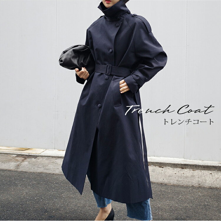トレンチコート レディース 春 ロングコート 羽織り トレンチ アウター コート 秋 冬 スプリングコート ロング きれいめ おしゃれ オリジナル カジュアル 通勤 オフィス 入学式 入園式 卒業式 卒園式 送料無料