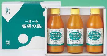 オレンジジュース みかんジュース 250ml 3本 ギフト 愛媛 中島産【希望の島 丸しぼり果汁】 無添加 ストレートジュース 果汁100%お中元 お歳暮