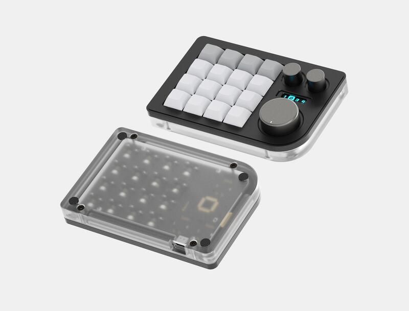 KB16 マクロメカニカルキーボードアルミニウム製/片手キーボード/RGB VIA ホットスワップ プログラム機能対応可能/16キー/Ps Pr LrC Blenderなどのソフトに利用可能
