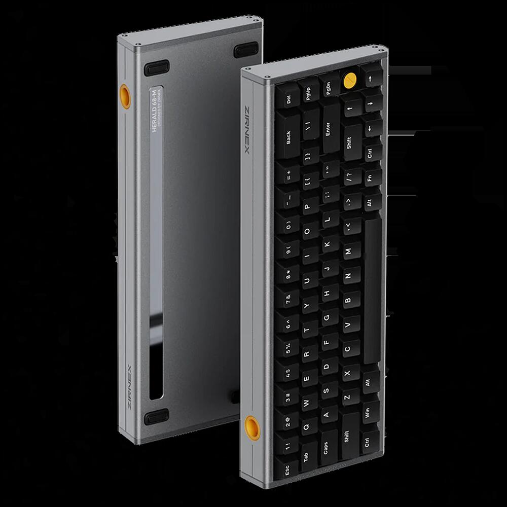 Zirnex Herald 68-M 有線65%磁気スイッチゲーミングキーボード US配列 ラピッドトリガー 8KHzポーリングレート対応 SOCD、DKS特殊機能対応 アルミニウム合金筐体