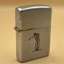 ジッポー ZIPPO ライター スクエアヘッド ゴルファー 3バレル 1947年〜1949年 ニッケルシルバーインナー【海外直輸入USED品】