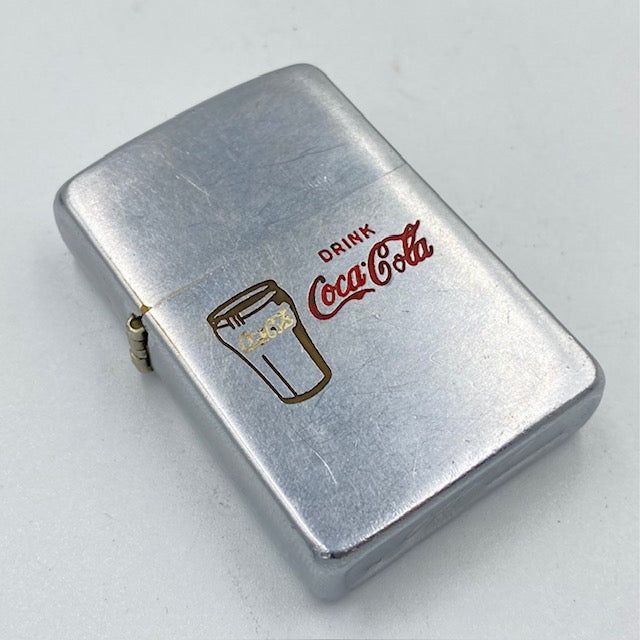 ジッポー ZIPPO ライター 1955年〜1956年 コカ・コーラ DRINK Coca Cola エッジング PAT.2032695 コカコーラ【海外直輸入USED品】