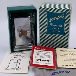 ジッポー ZIPPO ライター デッドストック 1949年〜1953年 タウン＆カントリー バークロフト 3rd サード ホース 馬【海外直輸入USED品】