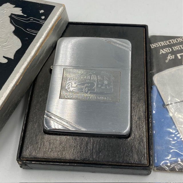 ZIPPO ジッポー 未使用品 1940〜1941年 ダイヤゴナルライン エッジング ラウンドコーナー ウィンディボ..