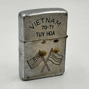 ジッポー ZIPPO ベトナムジッポー 1970年 アメリカとベトナムの国旗 使えます ヴェトナムジッポー【海外直輸入USED品】