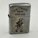 ジッポー ZIPPO ベトナムジッポー 1971年 ライフル銃を持つ兵士 使えます ヴェトナムジッポー【海外直輸入USED品】