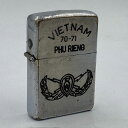 ジッポー ZIPPO ベトナムジッポー 1970年 米軍パイロット徽章 使えます ヴェトナムジッポー【海外直輸入USED品】