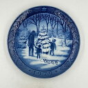 ロイヤルコペンハーゲン イヤープレート 1979年 「Choosing the Christmas Tree」 クリスマスツリーを選ぶ 【海外直輸入USED品】