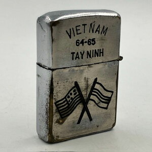 ZIPPO ベトナム 1964年 アメリカとベトナムの国旗 ビンテージ ジッポー ベトナムジッポー 中古 動作確認済み