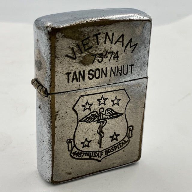 ZIPPO ベトナム 1974年 4457th USAF Hospital(第4457空軍病院) ビンテージ ジッポー ベトナムジッポー 中古 動作確認済み