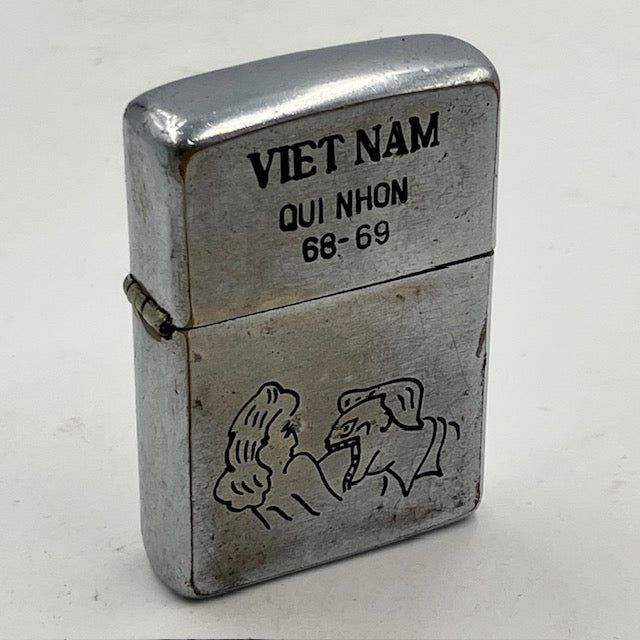 ZIPPO ベトナム 1968年 人気の絵柄 バイツマン ビンテージ ジッポー ベトナムジッポー 中古 動作確認済み