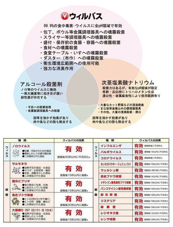 ウィルバス Virubus100ppm スプレーボトル入り 500ml