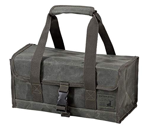キャプテンスタッグ(CAPTAIN STAG) アウトドア バッグ ツールボックス ツールバッグ 収納 綿帆布 Sサイズ オリーブ UL-204
