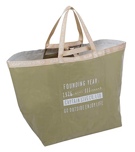 Rakuten - キャプテンスタッグ(CAPTAIN STAG) ランドリーバッグ トートバッグ キャリーバッグ キャンプマルチバッグ Lサイズ 容量180L バ