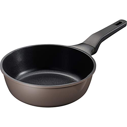 Ih/Gas Compatible - 和平フレイズ(Wahei freiz) 深型フライパン ディープパン 20cm 長持ち スルスルすべる こびりつきにくさ ガス火専用 ufufu