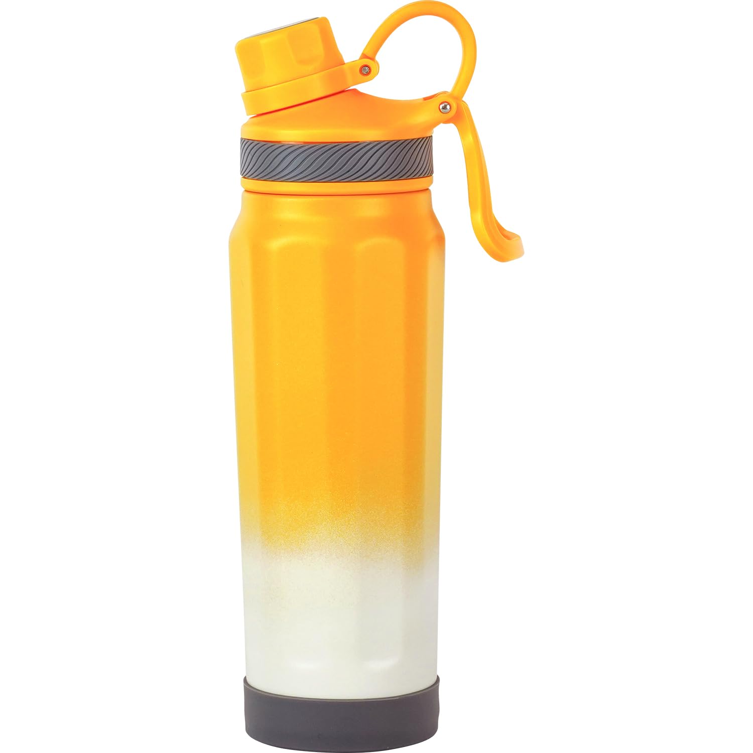 ・オレンジ×ホワイト 530ml RH-1681・・Color:オレンジ×ホワイトSize:530ml・本体:ステンレス鋼(真空断熱構造)、外面:粉体塗装、蓋・飲み口:ポリプロピレン・商品サイズ(約):幅8.6×奥行7.7×高さ27cm・商品重量(約):370g・生産国:中国説明 目を引くグラデーションが印象的なボトル。真空断熱構造で保冷効果が高く、暑い夏でも飲み物の温度を長時間冷たく保てます。外出先やスポーツ時に最適です。軽量タイプで持ち運びも便利！キャンプやピクニックにもおすすめです。シンプルで洗いやすいのも魅力です。