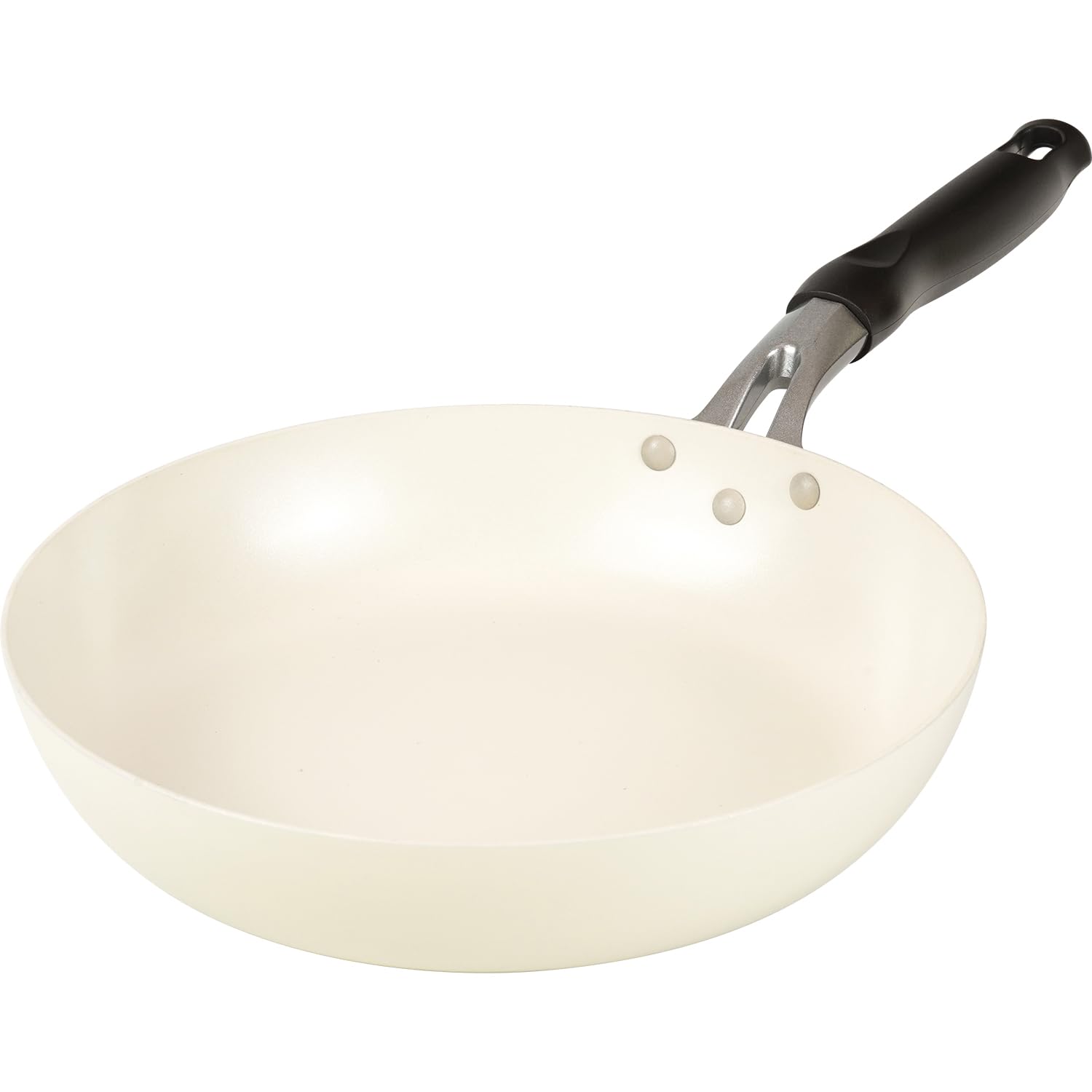 Ih/Gas Compatible - 和平フレイズ フライパン 26cm IH対応 ガス PFOAフリー ふっ素樹脂加工 白 ホワイト アイボリー ララッテ・ナチュリー RB-309