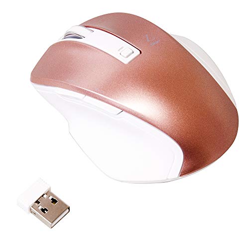 樂天商城 - Digio2 究極のカタチ 2.4GHワイヤレスマウス 5ボタン Blue LED Sサイズ ピンク Z7501