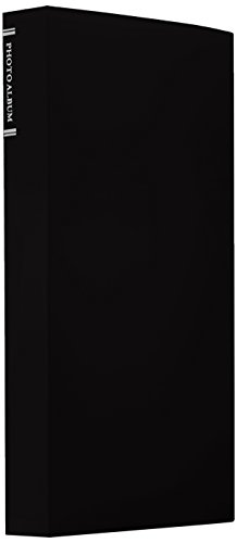 ナカバヤシ ポケットアルバム 超透明 3段 L判312枚収納 ブラック CTPL-300-BK