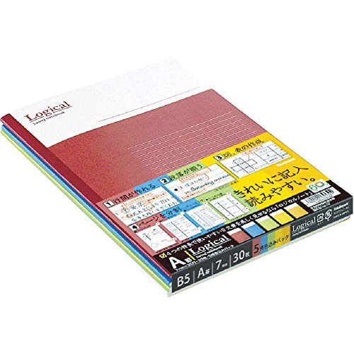 Rakuten - ナカバヤシ ノーB501Aー5P スイング・ロジカルノート B5サイズA罫 5冊ハ