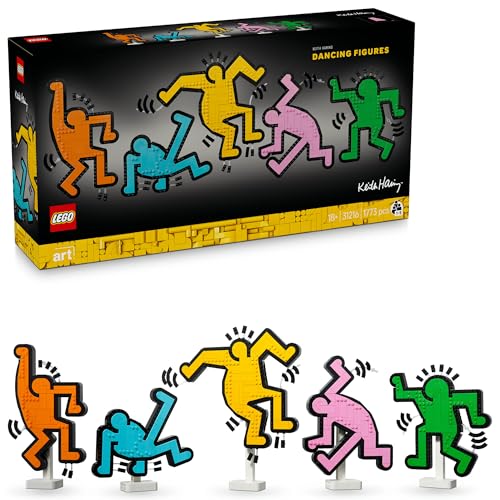 Keith Haring ? 踊るフィギュアマルチカラー/-/31216・Style:Keith Haring ? 踊るフィギュア・パッケージ個数:1・キース・へリングでホームデコレーション ? 世界の有名絵画をご自宅で堪能できるレゴアートセット（フレームは付いていません）・アート界のアイコンに捧げるトリビュートセット ? ポップアートの巨匠キース・へリングの代表的なモチーフを大胆なラインと鮮やかな配色で再現しました・飾り方を変えて ? 壁掛けまたは卓上飾りとしてお楽しみいただけます・自由にカスタマイズ ? 5体のフィギュアを別々に組み立てて、配置や見せ方を変えられます・芸術を愛する人への贈りもの ? ご自分をはじめ、身の周りのアート愛好家へ、夢中になる創造のよろこびを贈ってみませんか商品紹介 レゴアート キース・へリング ? 踊るフィギュア（31216）は、著名な現代アートをブロックで再現する組み立てセットです。キース・へリングの大胆なラインと鮮やかな色彩、そこから放出される躍動感とエネルギーを実感できます。 1 773ピースの組み立てに没頭できるレゴセットです。モデル別に分冊された組み立て説明書が5冊付属しているので、ご家族やお友だちと創作のよろこびを分かち合えます。 完成したモデルは、フレームのない壁掛けウォールアートとしても、スタンドに立てた卓上飾りとしても楽しめます。5体のモデルを別々に飾るのも、並べる順番を変えるのもお好みしだい。アート愛好家によろこばれるユニークな贈りものです。 安全警告 レゴデュプロ以外の製品には、小さな部品が入っています。間違って飲み込む危険がありますので、4才未満のお子さまには遊ばせないでください。