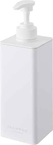山崎実業(Yamazaki) たっぷり洗剤が出る ディスペンサー シャンプー ホワイト W7×D7.5×H24cm タワー tower 詰め替え