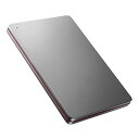 アイ・オー・データ ポータブルハードディスク 2TB USB 3.2 Gen 1(USB 3.0)対応 Black×Red 日本製 HDPX-U(2)