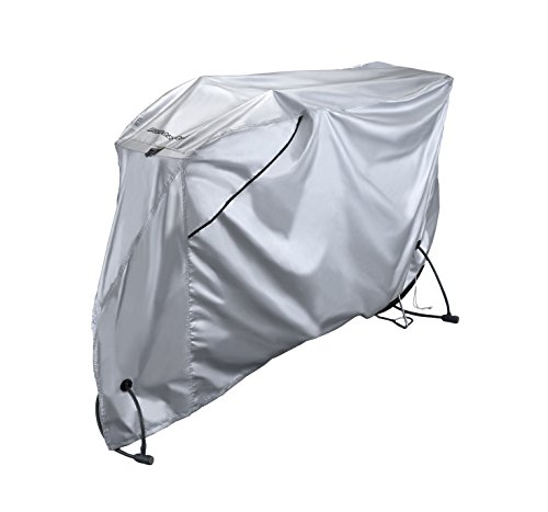 Cタイプシルバー/製品寸法：タテ(前)1040(後)650×ヨコ600×奥行1940mm/CV-KMRB2・Style:Cタイプ・パッケージ個数:1・原産国:中国・製品サイズ:(約)幅1980×奥行600×高さ1040・製品重量:(約)60g・材質:ポリエステル100% シルバー撥水加工・適応サイズ:24-28インチ高級感ある丈夫な厚手生地 ピッタリフィット! スソ絞り機能 簡単マジックてテープで風でも飛びにくい ラクな姿勢でロックできるアイレット付き 濡れた後に干せるバックル ベンチレーションでバタツキ防止